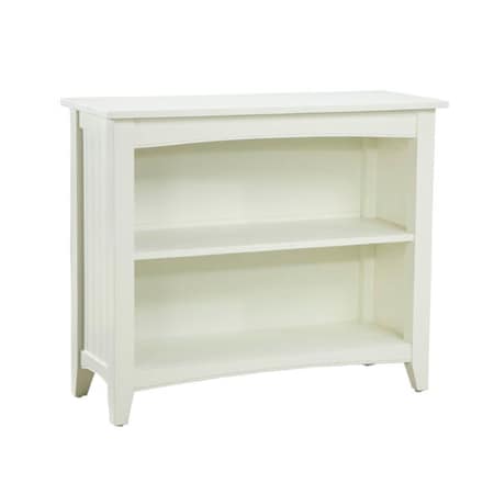Alaterre Furniture Shaker Cottage Bookcase, Ivory ASCA07IV